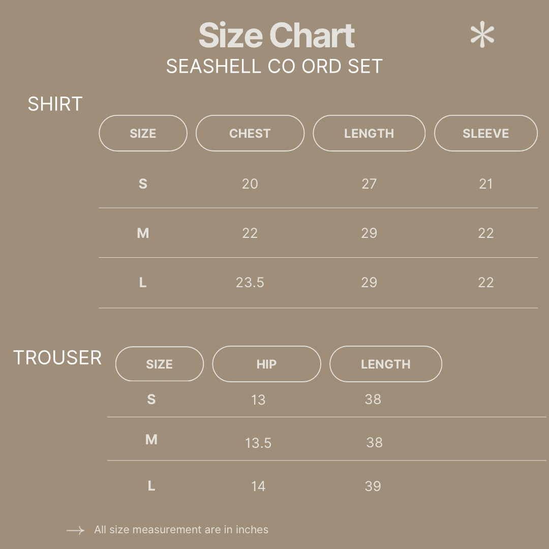 Seashell co-ord set
