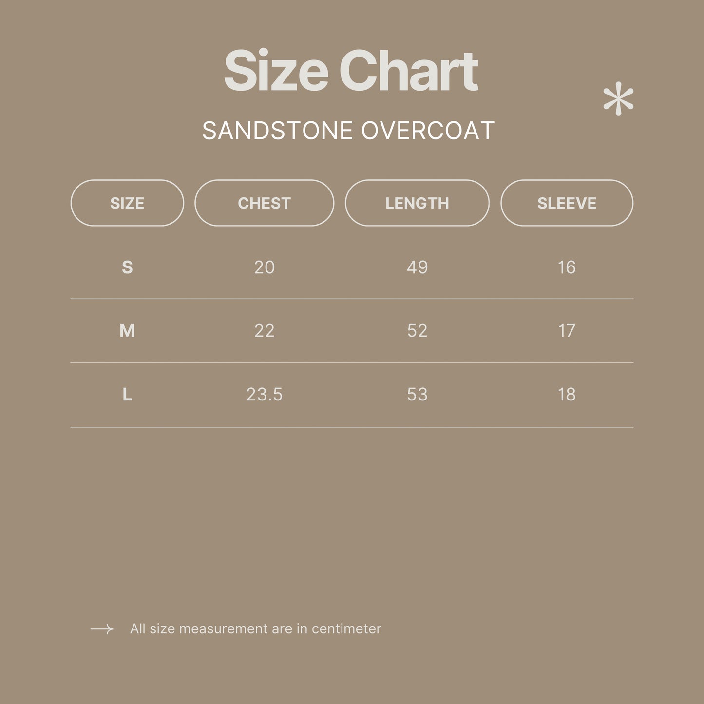 Sandstone overcoat